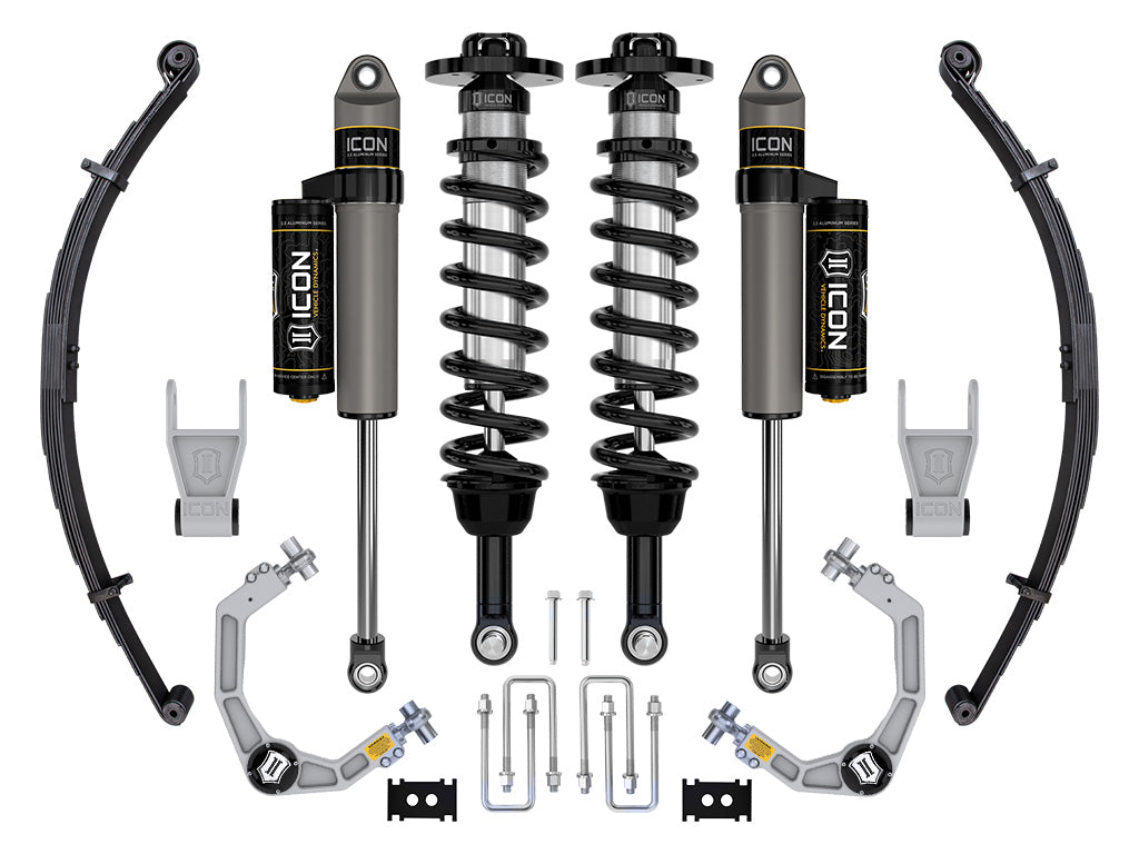 ICON Vehicle Dynamics K93162L 21-24 FORD F150 TREMOR 4WD 2.5-3" STAGE 2 SUSPENSION SYS BILLET UCA / LEAF PACK for Select Ford F-150