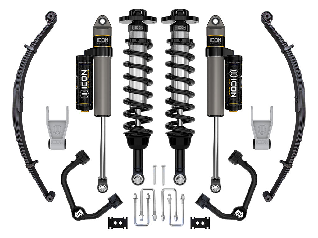 ICON Vehicle Dynamics K93162TL 21-24 FORD F150 TREMOR 4WD 2.5-3" STAGE 2 SUSPENSION SYS TUBULAR UCA / LEAF PACK for Select Ford F-150