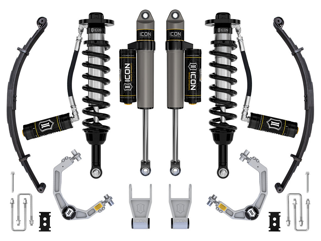 ICON Vehicle Dynamics K93163L 21-24 FORD F150 TREMOR 4WD 2.5-3" STAGE 3 SUSPENSION SYS BILLET UCA / LEAF PACK for Select Ford F-150