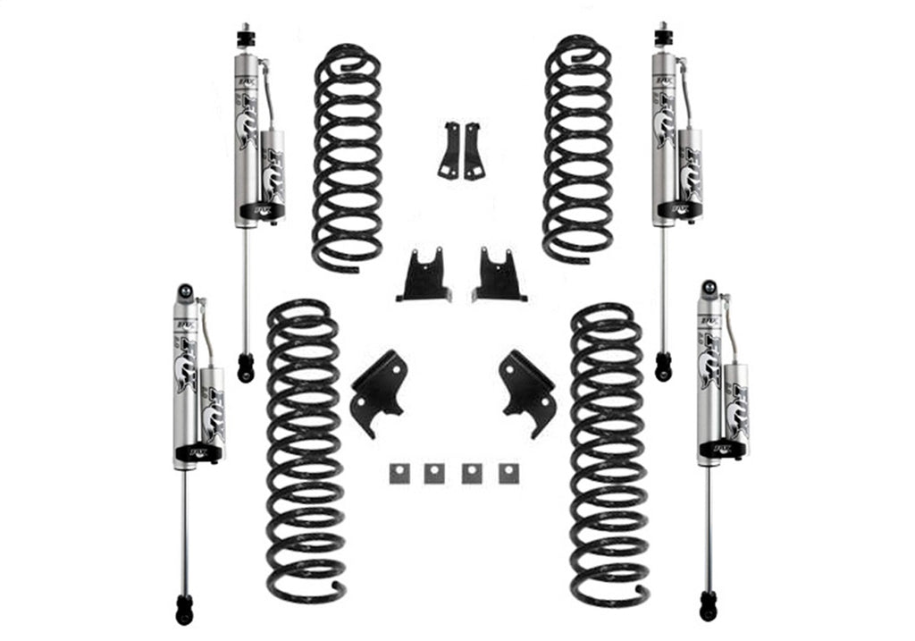 Superlift K931FX 2.5in. Lift Kit w/FOX 2.0 Reservoir Shocks-07-18 Wrangler JK 4-Door for Select Jeep Wrangler, Jeep Wrangler JK