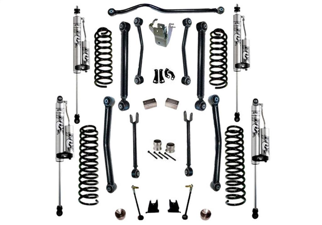 Superlift K997FX 4in. Lift Kit w/Fox 2.0 Res Shocks-07-18 Wrangler JK-4Dr w/Reflex Ctrl Arms for Select Jeep Wrangler, Jeep Wrangler JK