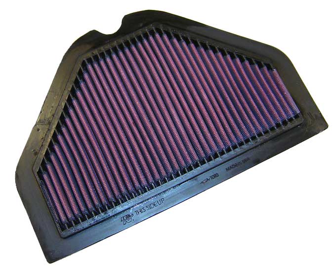 K&N KA-1093 Replacement Air Filter for Select Kawasaki ZX1100 Ninja ZX-11, Kawasaki ZZR1200