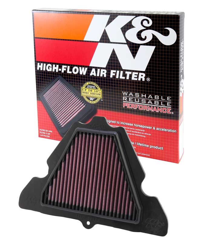 K&N KA-1111 Replacement Air Filter for Select Kawasaki KLZ1000 Versys LT, Kawasaki KLZ1000 Versys SE LT+, Kawasaki Z1000, Kawasaki Z1000 ABS, Kawasaki ZX1000 Ninja 1000, Kawasaki ZX1000 Ninja ABS, Kawasaki ZX1000 Ninja 1000SX