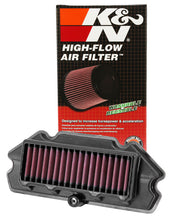 Load image into Gallery viewer, K&amp;N KA-6512 Replacement Air Filter for Select Kawasaki ER-6N, Kawasaki EX650 Ninja 650, Kawasaki EX650 Ninja 650 ABS