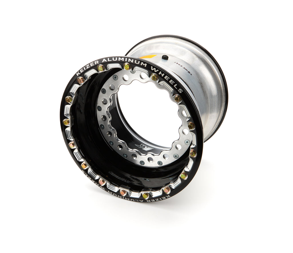 KEIZER ALUMINUM WHEELS, INC. W15135IBLB 15x13x5 Wide 5 BLK Inner B/L Modular
