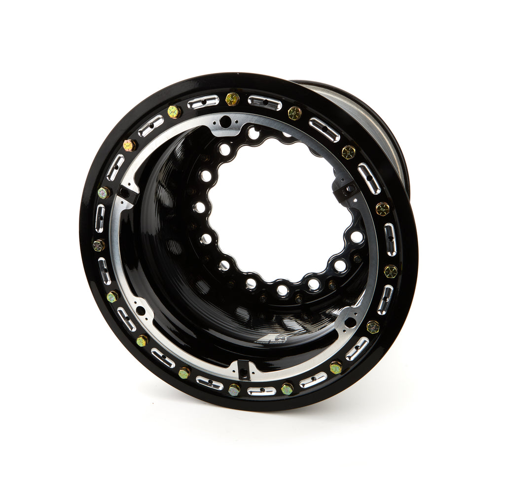 KEIZER ALUMINUM WHEELS, INC. W15145BLB 15x14 5in BS Wide 5 Blk B/L Modular