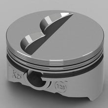Load image into Gallery viewer, KB PERFORMANCE PISTONS KB128.030 SBC Flat Top Piston Set 4.155 Bore -7cc