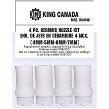 Load image into Gallery viewer, King Canada KM-036 4 Pc. Ceramic Nozzle Kit For Km-035