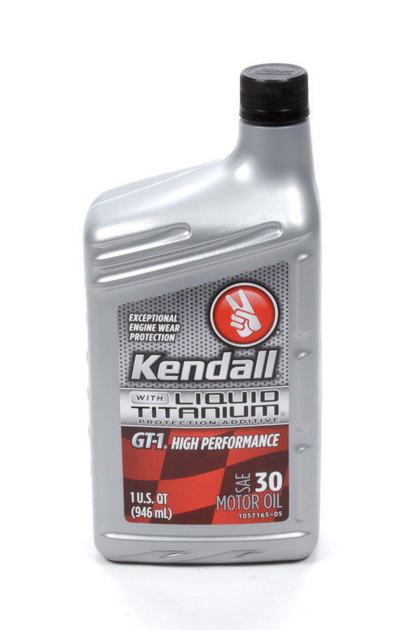 KENDALL OIL 1057271 Kendall 30w Gt-1 Hi Perf Oil 1qt