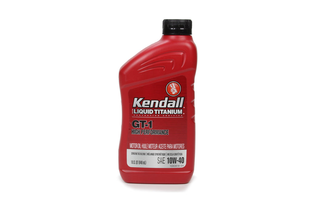KENDALL OIL 1081200 Kendall 10w40 Oil GT-1 1Qt. Syn Blend
