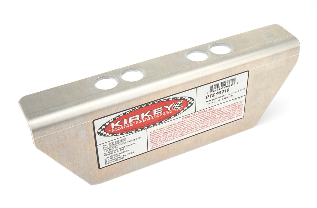 KIRKEY 99210 Seat Mount Rear 3/16in Aluminum for 72/78/80