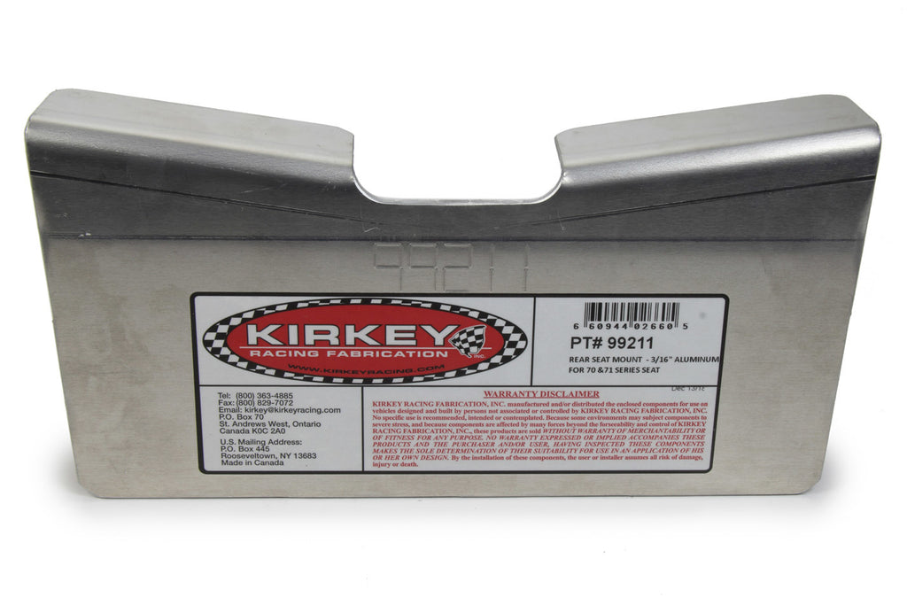 KIRKEY 99211 Seat Mount Rear for 70 & 71 Series Seats