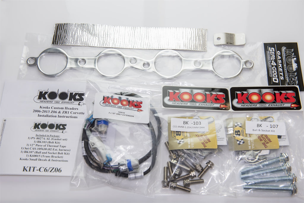 Kooks Custom Headers 21612401 1-7/8in. Stainless Headers. 2006-2013 Z06/ZR1 Corvette. for Select Chevrolet Corvette
