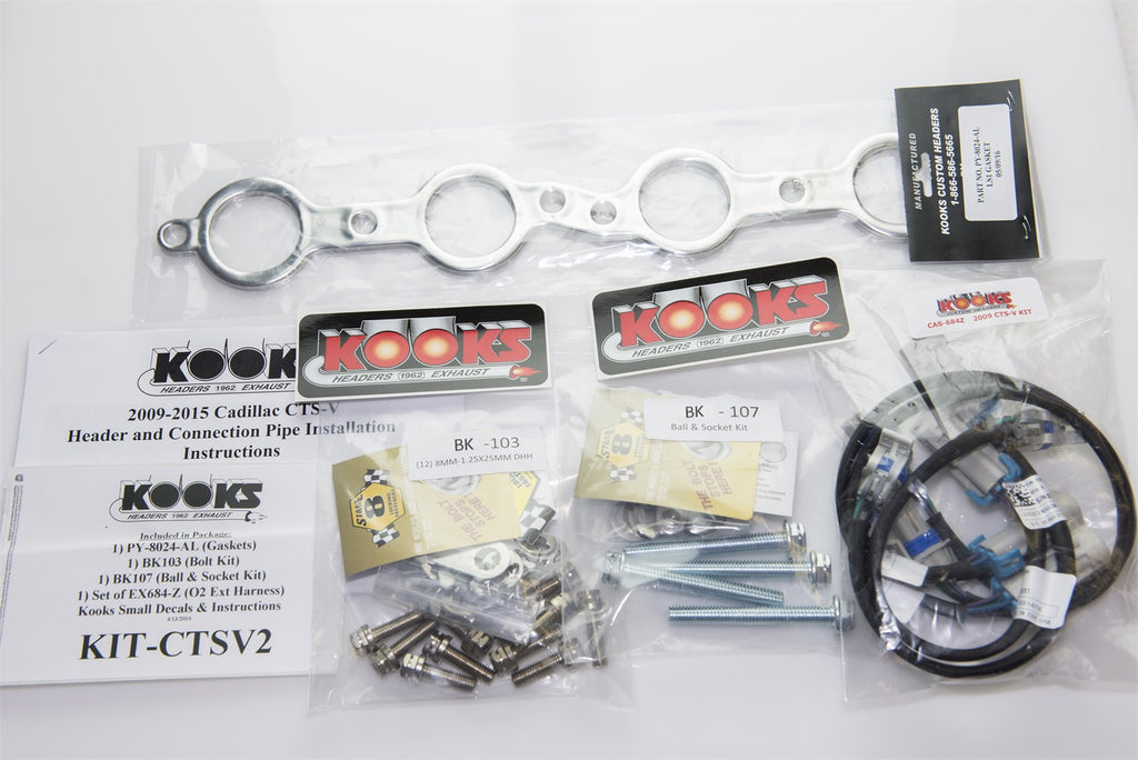Kooks Custom Headers 23112400 1-7/8in. Stainless Headers. 2009-2015 Cadillac CTS-V. for Select Cadillac CTS