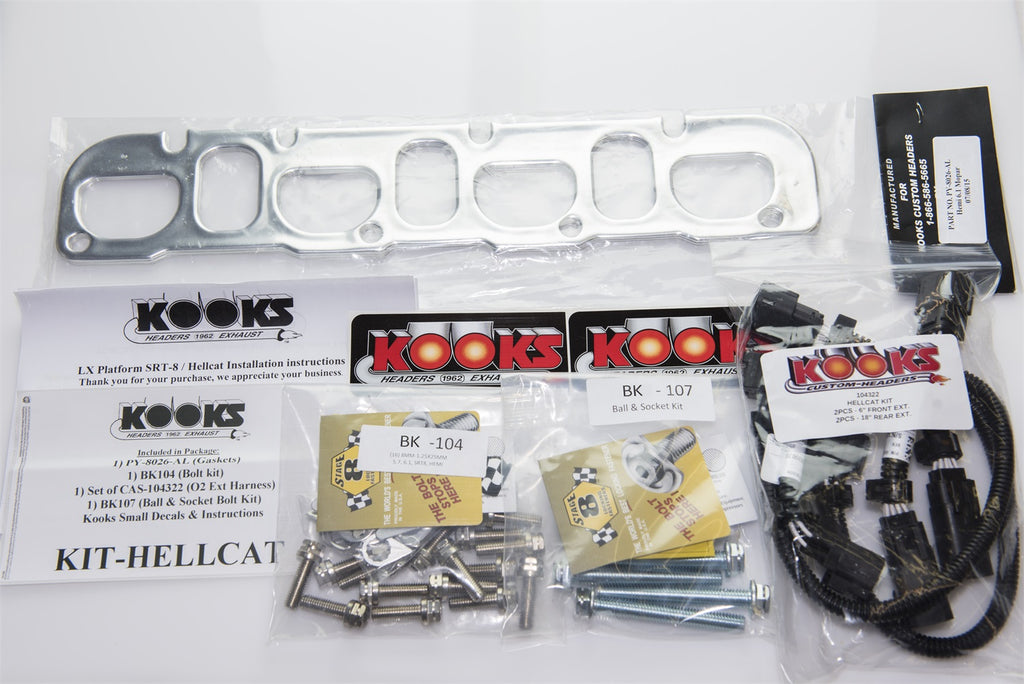 Kooks Custom Headers 31032600 2in. Stainless Headers. 2015-2023 Charger/Challenger Hellcat 6.2L. for Select Dodge Challenger, Dodge Charger