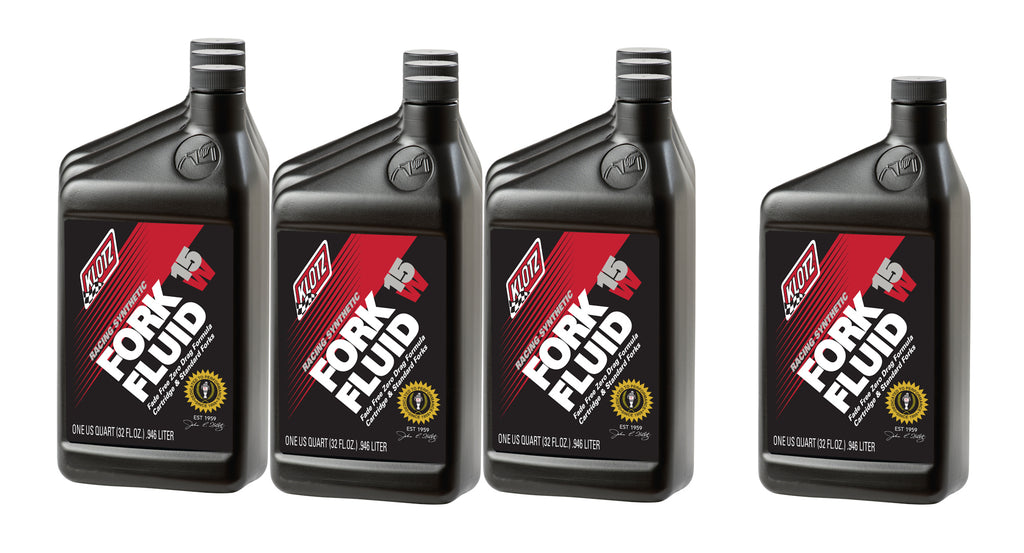 KLOTZ SYNTHETIC LUBRICANTS KL-515-10 15W Racing Synthetic Shock Oil Case 10x1Qt