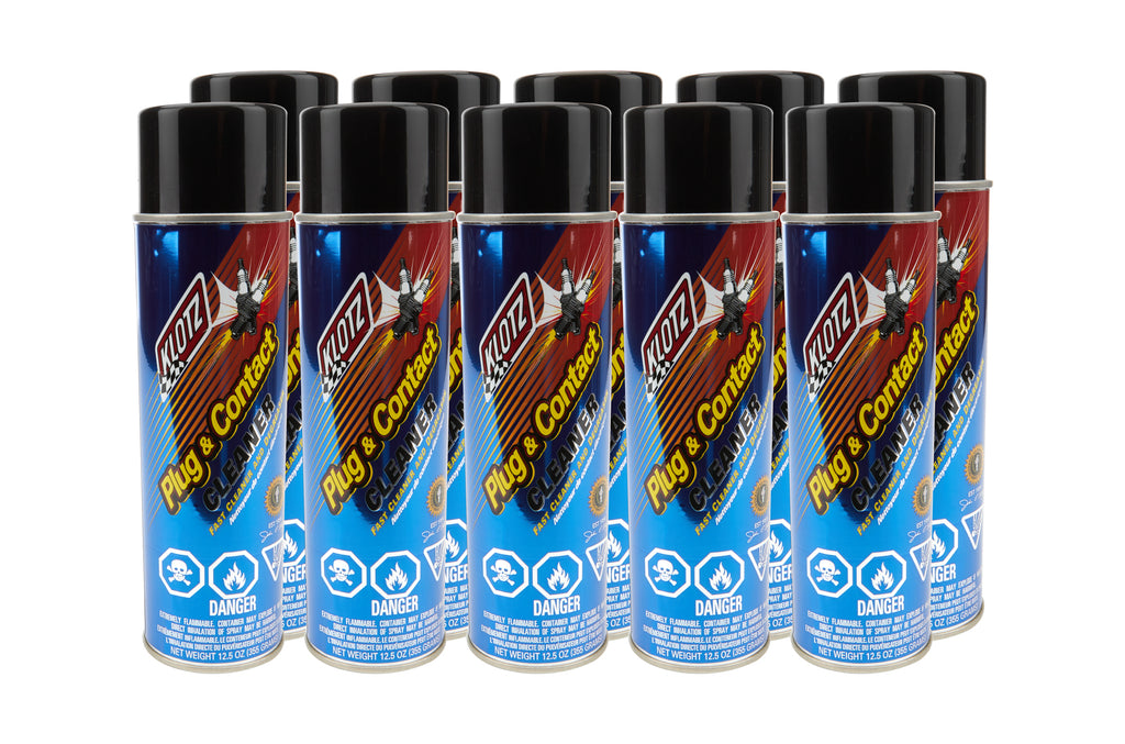 KLOTZ SYNTHETIC LUBRICANTS KL-609-10 Plug and Contact Cleaner Case 12.5 Ounces