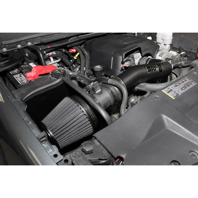 KN-07-08-Chevy-Silverado-1500-4.8L5.3L-V8--07-08-Gmc-Yukon-4.8L5.3L-V8-Black-Perf-Intake-Kit