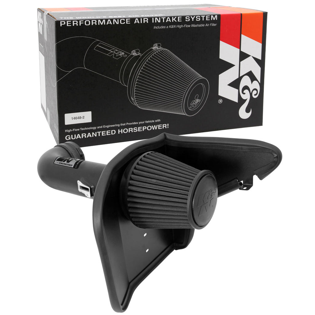 KN-10-13-Chevy-Camaro-6.2L-V8-Black-Performance-Intake-Kit