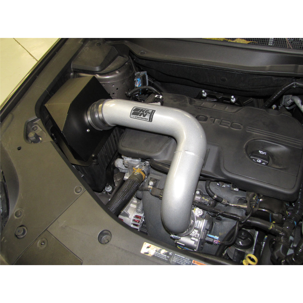 KN-10-Gmc-Terrain--10-Chevy-Equinox-2.4L-L4-Silver-High-Flow-Performance-Kit
