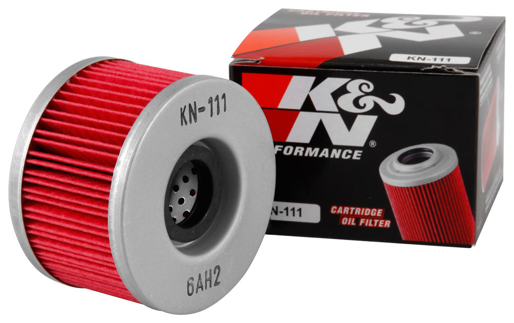 K&N KN-111 Oil Filter for Select Honda CB400A Hondamatic, Honda CB400T Hawk, Honda CB400TI Hawk I, Honda CB400TII Hawk II, Honda CM250C Custom, Honda CM400A Hondamatic, Honda CM400C Custom, Honda CM400T, Honda CM450A Hondamatic, Honda CM450C Custom,