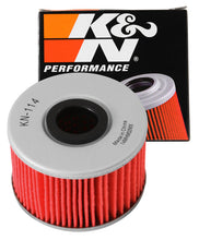 Load image into Gallery viewer, K&amp;N KN-114 Oil Filter for Select Honda SXS1000M3 Pioneer 1000, Honda SXS1000M3 Pioneer Deluxe, Honda SXS1000M3 Pioneer EPS, Honda SXS1000M3 Pioneer Forest, Honda SXS1000M3 Pioneer Limited Edition, Honda SXS1000M3 Pioneer Special Edition, Honda SXS1000M3
