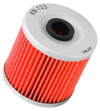 Load image into Gallery viewer, K&amp;N KN-123 Oil Filter for Select Kawasaki KEF300 Lakota Sport, Kawasaki KEF300 Lakota Utility, Kawasaki KL250, Kawasaki KL600, Kawasaki KL650B Tengai, Kawasaki KLF220 Bayou, Kawasaki KLF250 Bayou, Kawasaki KLF300 Bayou 2x4, Kawasaki KLF300 Bayou 4x4,