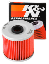Load image into Gallery viewer, K&amp;N KN-123 Oil Filter for Select Kawasaki KEF300 Lakota Sport, Kawasaki KEF300 Lakota Utility, Kawasaki KL250, Kawasaki KL600, Kawasaki KL650B Tengai, Kawasaki KLF220 Bayou, Kawasaki KLF250 Bayou, Kawasaki KLF300 Bayou 2x4, Kawasaki KLF300 Bayou 4x4,