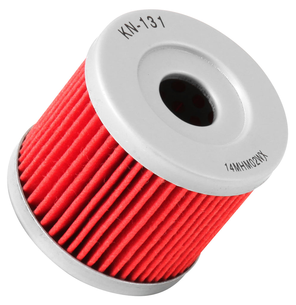 K&N KN-131 Oil Filter for Select Hyosung GT250, Hyosung GT250R, Hyosung GV250, Hyosung GV250 Aquila, Suzuki ALT125, Suzuki ALT185, Suzuki AN400 Burgman, Suzuki AN400 Burgman ABS, Suzuki DR100, Suzuki DR125, Suzuki GN125E, Suzuki LT-Z90 QuadSport, Suzuki