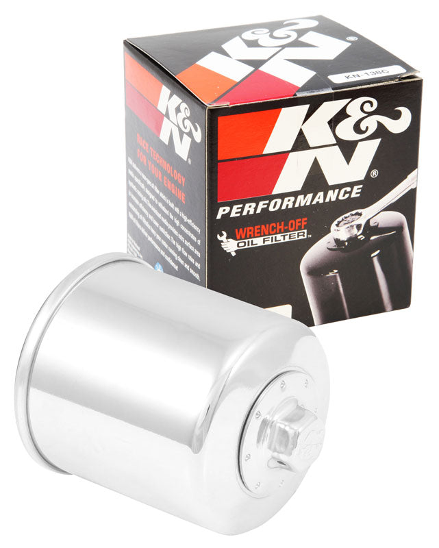 K&N KN-138C Oil Filter for Select Aprilia RS 457, Aprilia RS 660, Aprilia RS 660 Factory, Aprilia RSV4 Factory, Aprilia RSV4 RF, Aprilia RSV4 RF LE, Aprilia RSV4 RR, Aprilia Tuono 660, Aprilia Tuono V4 1000, Aprilia Tuono V4 Factory, Aprilia Tuono V4