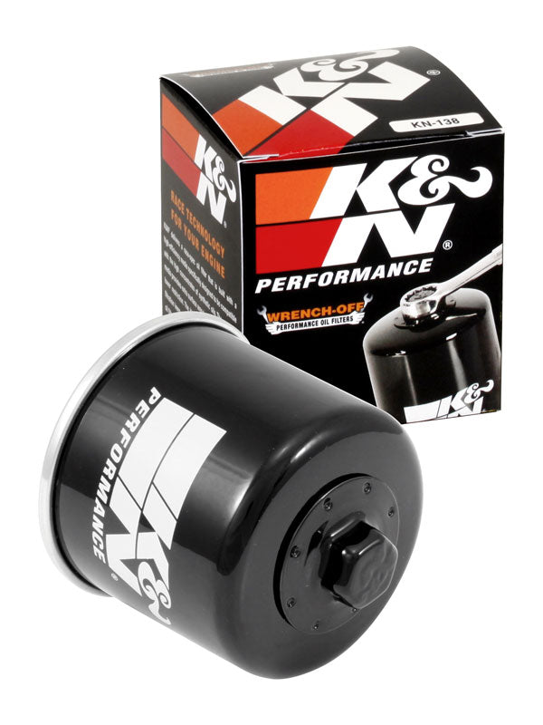 K&N KN-138 Oil Filter for Select Aprilia RS 457, Aprilia RS 660, Aprilia RS 660 Factory, Aprilia RSV4 Factory, Aprilia RSV4 RF, Aprilia RSV4 RF LE, Aprilia RSV4 RR, Aprilia Tuono 660, Aprilia Tuono V4 1000, Aprilia Tuono V4 Factory, Aprilia Tuono V4