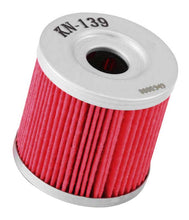 Load image into Gallery viewer, K&amp;N KN-139 Oil Filter for Select Arctic Cat DVX 400, Arctic Cat DVX 400 TS, Kawasaki KFX400, Kawasaki KLX400R, Kawasaki KLX400SR, Suzuki DR-Z400, Suzuki DR-Z400E, Suzuki DR-Z400S, Suzuki DR-Z400SM, Suzuki LT-R450 QuadRacer, Suzuki LT-Z400 QuadSport Z,