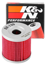Load image into Gallery viewer, K&amp;N KN-139 Oil Filter for Select Arctic Cat DVX 400, Arctic Cat DVX 400 TS, Kawasaki KFX400, Kawasaki KLX400R, Kawasaki KLX400SR, Suzuki DR-Z400, Suzuki DR-Z400E, Suzuki DR-Z400S, Suzuki DR-Z400SM, Suzuki LT-R450 QuadRacer, Suzuki LT-Z400 QuadSport Z,