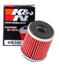Load image into Gallery viewer, K&amp;N KN-140 Oil Filter for Select Gas Gas EC 250 4T, Gas Gas EC 300F, Gas Gas EC 450F, Husqvarna SMS 4, Husqvarna TE125, Yamaha WR250F, Yamaha WR250R, Yamaha WR250X, Yamaha WR450F, Yamaha XT250, Yamaha XT250 Tenere, Yamaha YFM250 Raptor, Yamaha YFM250