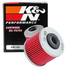 Load image into Gallery viewer, K&amp;N KN-145 Oil Filter for Select Aprilia Pegaso 650, Aprilia Pegaso 650 Factory, Aprilia Pegaso 650 Trail, Yamaha BW350, Yamaha SR250, Yamaha SR250T, Yamaha SR400, Yamaha SR500, Yamaha SRX600, Yamaha TDM850, Yamaha TT250, Yamaha TT500, Yamaha TT600,