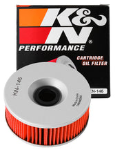 Load image into Gallery viewer, K&amp;N KN-146 Oil Filter for Select Yamaha VMX1200 V-Max, Yamaha XJ1100 Maxim, Yamaha XS1100, Yamaha XS1100L Mid-Special, Yamaha XS1100S Special, Yamaha XS750, Yamaha XS750S, Yamaha XS850, Yamaha XS850L Mid-Special, Yamaha XS850S Special, Yamaha XVZ1200D