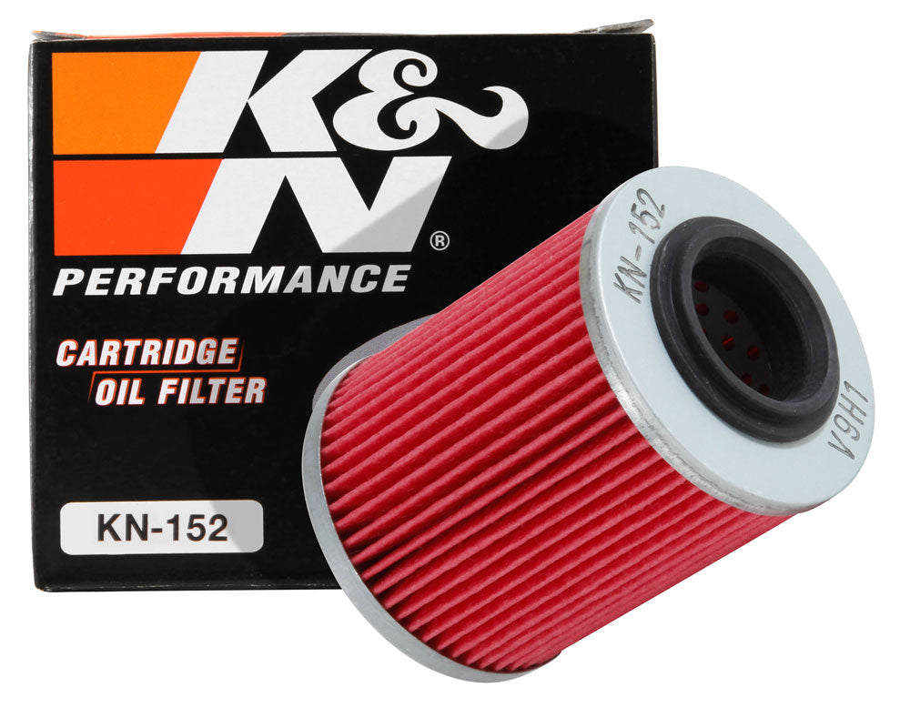 K&N KN-152 Oil Filter for Select Aprilia ETV Caponord, Aprilia RST1000 Futura, Aprilia RSV R, Aprilia RSV R Factory, Aprilia RSV Mille, Aprilia RSV Mille R, Aprilia RSV Mille R Nera, Aprilia RSV Mille SP, Aprilia SL1000 Falco, Aprilia Tuono 1000, Aprilia