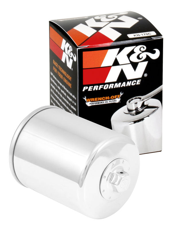 K&N KN-170C Oil Filter for Select Harley-Davidson FLHR Road King, Harley-Davidson FLHS Electra Glide Sport, Harley-Davidson FLHTC Electra Glide Classic, Harley-Davidson FLHTCU Electra Glide Ultra Classic, Harley-Davidson FLHTCUI Electra Glide Ultra
