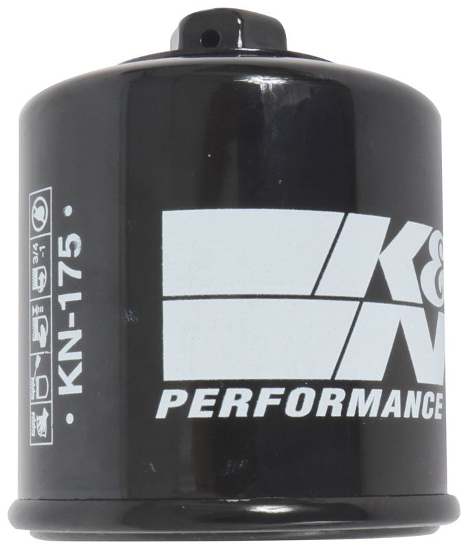 K&N KN-175 Oil Filter for Select Harley-Davidson XG500 Street 500, Harley-Davidson XG750 Street 750, Harley-Davidson XG750A Street Rod, Indian Challenger, Indian Challenger Dark Horse, Indian Challenger Elite, Indian Challenger Limited, Indian Chief,