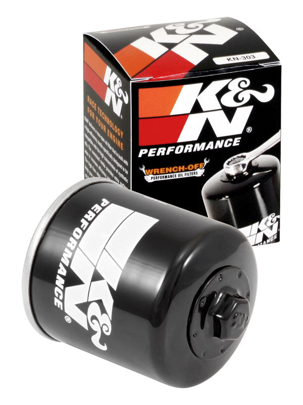 K&N KN-303 Oil Filter for Select Honda CB1000, Honda CB750 Nighthawk, Honda CBR1000F, Honda CBR1000F Hurricane, Honda CBR1100XX Super Blackbird, Honda CBR600F, Honda CBR600F F3, Honda CBR600F F4, Honda CBR600F Hurricane, Honda CBR900RR, Honda GL1500 Gold