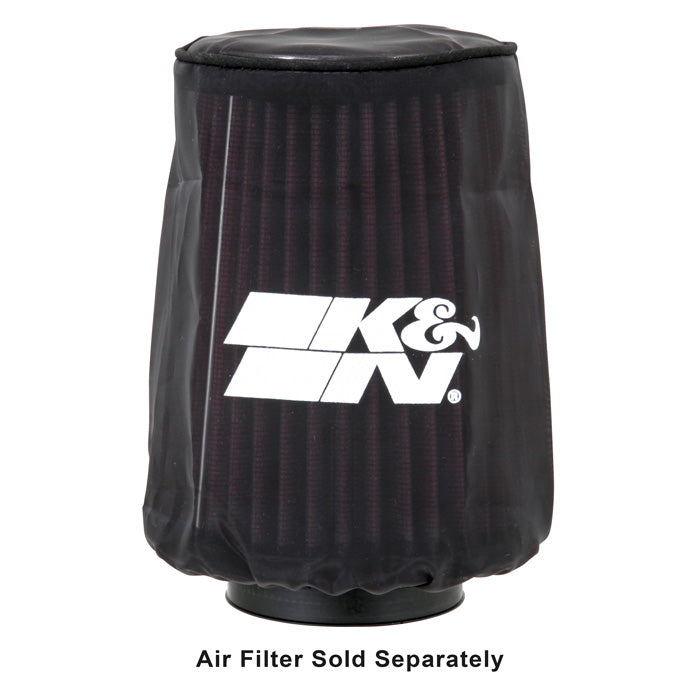 KN-4.5In-Base-Id-X-3.5In-Top-Id-X-6In-H---Black---Round-Tapered---Drycharger-Air-Filter-Wrap