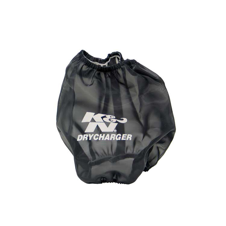 KN-6.5In-Base-Id-X-4.5In-Top-Id-X-6In-H---Black---Round-Tapered---Drycharger-Air-Filter-Wrap