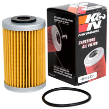 Load image into Gallery viewer, K&amp;N KN-655 Oil Filter for Select Husaberg FE250, Husaberg FE390, Husaberg FE450, Husaberg FE501, Husaberg FE570, Husaberg FS570, Husaberg FX450, Husqvarna FC450, Husqvarna FE450, Husqvarna FE501, Husqvarna FE501S, KTM 250 EXC, KTM 250 EXC-F, KTM 250