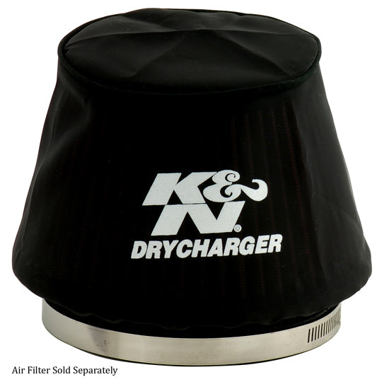 KN-Black-Drycharger-6.25In-Base-Id--4.375In-Top-Id--4.125In-Height-Air-Filter-Wrap