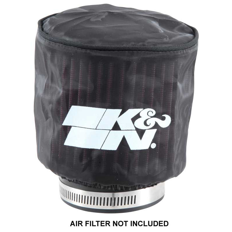 KN-Black-Drycharger-Round-Straight-Air-Filter-Wrap-4.5In-Id-X-4In-H