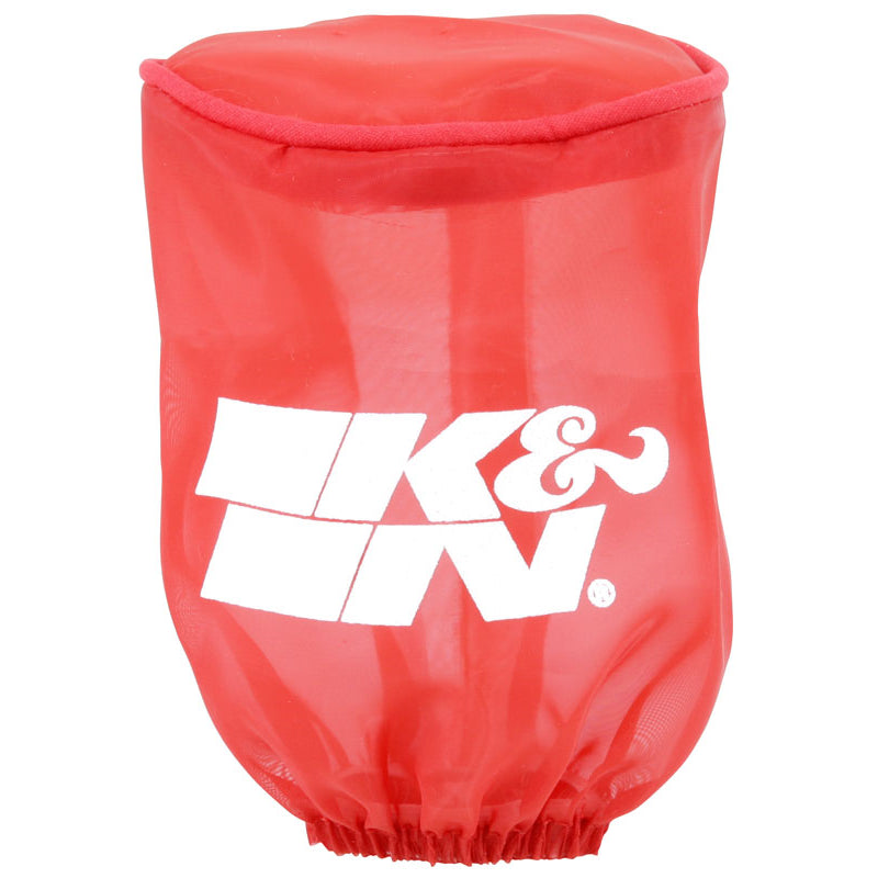 KN-Drycharger-Air-Filter-Wrap---Round-Straight---Red-Closed-Top-3In-Inside-Dia-X-4In-Height