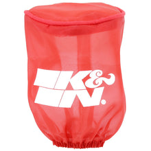 Load image into Gallery viewer, KN-Drycharger-Air-Filter-Wrap---Round-Straight---Red-Closed-Top-3In-Inside-Dia-X-4In-Height