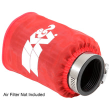 Load image into Gallery viewer, KN-Drycharger-Air-Filter-Wrap---Round-Straight---Red-Closed-Top-3In-Inside-Dia-X-4In-Height