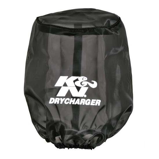 KN-Drycharger-Air-Filter-Wrap-Round-Tapered-Black-5.375In-Base-Id-X-4.375In-Top-Id-X-7-H