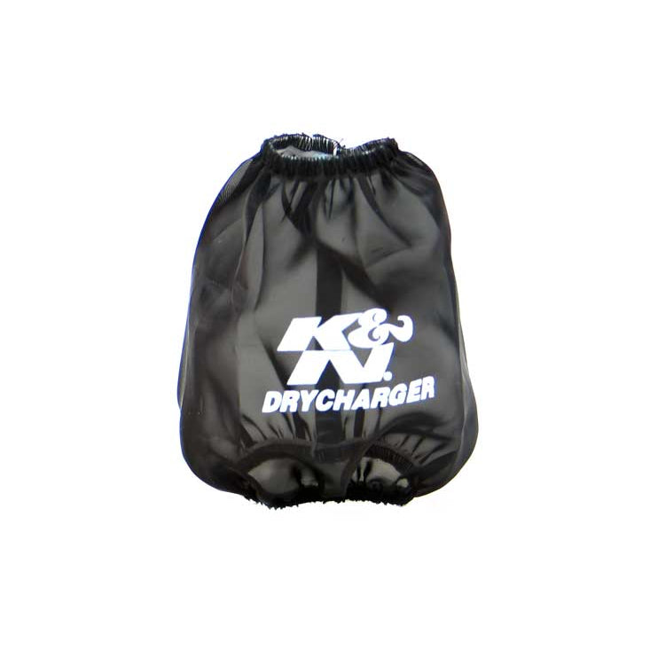 KN-Drycharger-Round-Tapered-Air-Filter-Wrap---Black-5.125In-Base-Id-X-3.5In-Top-Id-X-6In-H